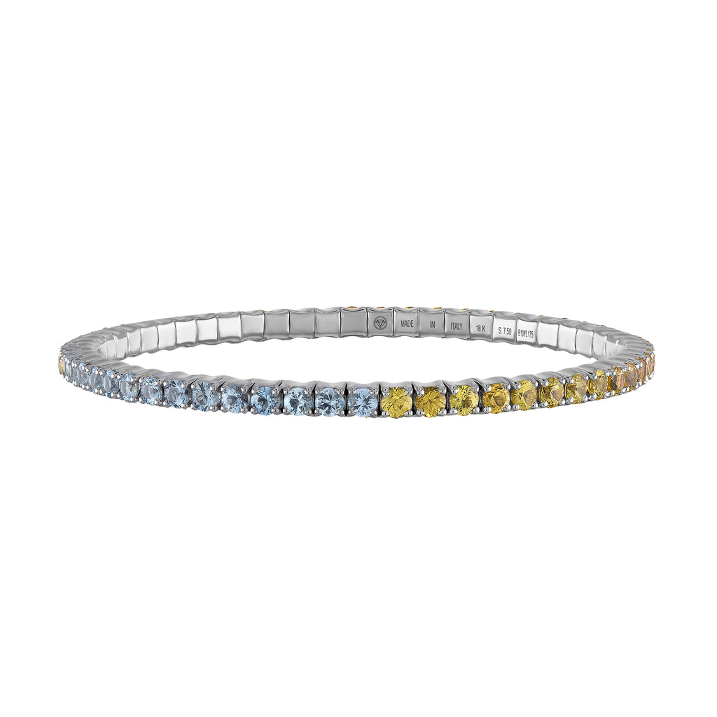 Light-Blue & Yellow Sapphires · Duet Bracelets