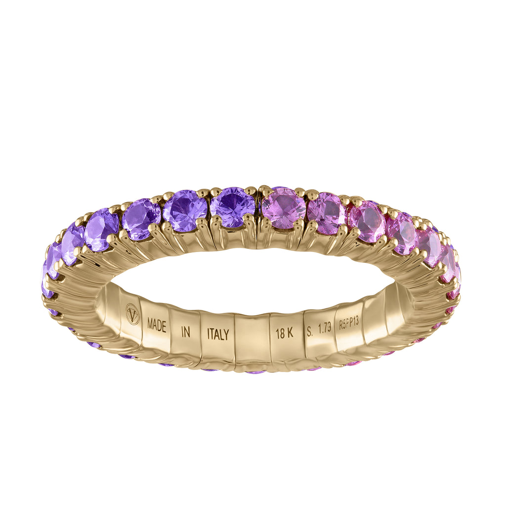 Purple & Pink Sapphires · Duet Rings
